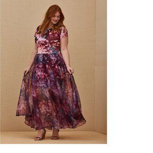 SPECIAL OCCASION MULTI FLORAL SCUBA KNIT DRESS & O